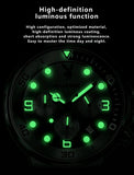 Luxury Casual Quartz Men's Wristwatch Waterproof Luminous Fashionable High-End Silicone Strap Man Watch