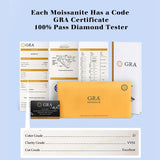 Dazzling With Certficate Original Solid 925 Silver 5 Stone Moissanite Eternity Rings For Women - Luxury Jewellery