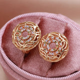14K Gold Filed Moroccan Desert Style Colorful AAA Zircon Diamonds Earrings for Women