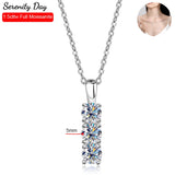 Captivating 1.5cttw Real D Colour VVS1 Full Moissanite Diamonds Necklace For Women  - 925 Sterling Silver Fine Jewellery