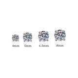 Amazing GRA Certified 0.1-3CT D Colour Moissanite Diamonds Stud Earrings For Women/Men - Fine S925 Silver Jewellery - The Jewellery Supermarket