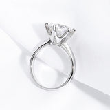 1-5CT  VVS1 D Colour Moissanite Diamond Solitaire Engagement Wedding Silver Rings