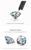 Exquisite Round VVS1 D Colour Moissanite 925 Sterling Silver Ring Fine Jewelry