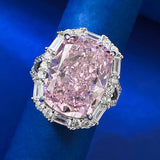 Fabulous New Ice Flower Cut G Colour High Quality AAAAA High Carbon Pink Diamonds Ring - Fine Jewellery - The Jewellery Supermarket