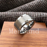 Polished Brushed Flat 10MM 12MM Classic Tungsten Men Women Wedding Ring Comfort Fit