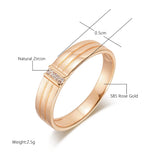 Adorable 14K Filled Gold AAA Cubic Zirconia Diamonds Unisex Luxury Ring