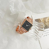 New Fashion Luxury Square Quartz Bracelet Ladies Dress Rose Gold Colour Wristwatches - Ideal Presents - The Jewellery Supermarket