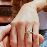 High-End Design Light Luxury Niche D Colour VVS1 2 Carat Moissanite Oval 925 Sterling Silver Ring - Fine Jewellery