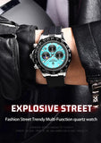 New Top Brand Luxury Quartz Waterproof Luminous Auto Date Chronograph Sport Business Watches for Men - The Jewellery Supermarket