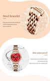 Luxury Classic Roman Scale Solid Stainless steel NEW Quartz Watches for Women Waterproof Date Women Wristwatches