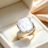 Selection Jewellery Pieces of Real Big Baroque Pearl Silver Gold Colour Rings