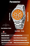 Top Brand Quartz Waterproof Luminous Date Stainless Steel Luxury Casual Wrist Watches for Men - The Jewellery Supermarket