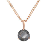 14K Gold Filled Big Grey AAA Zircon Crystal  Fashion Pendant And Necklace For Women