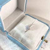 Dazzling VVS11CT Moissanite Diamond Rings for Women Silver Classic Engagement Wedding Jewellery With GRA Certificate