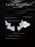 Unique Moissanite Diamond 925 Sterling Silver Unique Bubble Design Stud Earrings