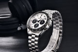 Luxury Chronograph AR Sapphire Mirror Ceramic Bezel New Moon Men's Quartz Watches