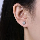 Superb 0.1-2CT Round Cut D Colour VVS1 Moissanite Diamonds Unisex Stud Earrings