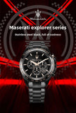Original Maserati Watch Luxury Fashion Trend Explorer Big Dial Sports european and American Watches - Ideal Present
