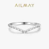 Water Drop Shape 925 Sterling Silver AAAA Lab Created Diamond Stackable Rings