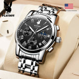 Luxury Top Brand Casual Business Watches - Stainless Steel Waterproof Quartz High Quality Men's Watches
