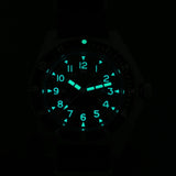 Sweep Seconds Quartz Movement Sapphire Stainless Steel Waterproof Luminous Wristwatch