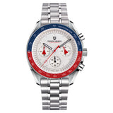 Luxury Chronograph AR Sapphire Mirror Ceramic Bezel New Moon Men's Quartz Watches