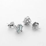 Excellent 1 Carat D Colour Moissanite Diamonds Stud Earrings For Women - Top Quality Sterling Silver Fine Jewellery - The Jewellery Supermarket