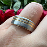 New Arrival Flat Band Grooved Classic 8MM Multicolor Tungsten Carbide Comfort Fit Engagement Wedding Rings For Men Women
