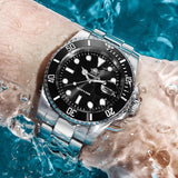 Luxury Diving Watch Steel BGW9 Luminous Ceramic Bezel 200M Waterproof Men's Watch