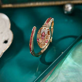 New Arrival Fashion Snake Design Women Bracelet Watches Inlaid with Rhinestones Cuff Bangle Quartz Jewellery Watches