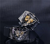 New Arrival Transparent Automatic WatchLuxury Silicone Strap Waterproof Luminous Fashion Mechanical Watches for Men