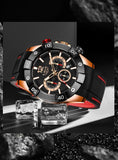 Famous Brand Sport Quartz Chronograph Military Style Luminous Date Mens Watches - Ideal Present - The Jewellery Supermarket