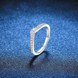 Stunning  VVS1 D Colour 100% Moissanite Diamond Eternity 925 Sterling Silver Wedding Engagement Rings for Women