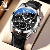 New Top Brand High Quality Original Leather Strap Multifunction Quartz Fashion Business Luxury Watch for Men