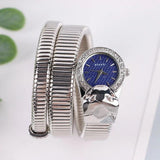 New Brand Luxury Fashion Quartz Cz Diamonds Ladies Bracelet Snake Creative Woman Watches - High Quality Gifts