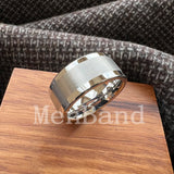 Polished Brushed Flat 10MM 12MM Classic Tungsten Men Women Wedding Ring Comfort Fit
