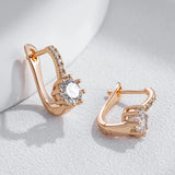 14 Karat Gold Filled Shiny AAA  Zircon High Quality Bridal Wedding Fine Jewellery Earrings