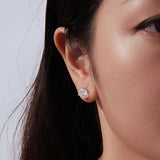 Fabulous 0.5-3CT Moissanite Diamonds Sterling Silver Stud Earrings for Women Men