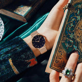 Luxury High Quality Elegant Fashionable Quartz Ladies Watch,  Japanese Movement Stainless Steel Gold Colour Watches