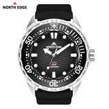 New TRITON Solar Powered Dive Watch - Luxury 316L Stainless Steel Case Waterproof 300M Quartz Watches For Men