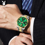 High Quality Luxury Fashion Trend Original Stainless Steel Waterproof Calendar Luminous Quartz Watches for Men