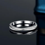 Charming 2MM VVS1 D Colour Moissanite Diamonds Simple Engagement Rings For Women Sterling Sliver Fashion Jewellery