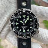 Automatic Dive Stainless Steel 300m Water Resistant Ceramic Bezel Sport Tuna Watch