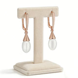 14K Gold Filled Simple Pearl Drop Luxury Earrings for Women High Quality Fine Jewellery