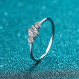Terrific VVS1 D Colour Moissanite Diamond  925 Sterling Silver Engagement Ring