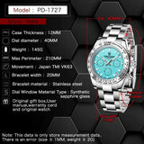 Popular Top Luxury Brand Stainless Steel Bezel Sapphire Glass Chronograph VK63 Quartz Wristwatches for Men - The Jewellery Supermarket