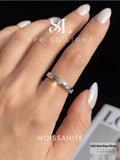 Superb Round VVS1 D Colour Moissanite Diamond Stellar Spikes Ring Fine Jewellery