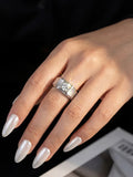 Superb 1CT VVS1 D Colour Concise Moissanite Diamond Rings For Men Fine Jewellery