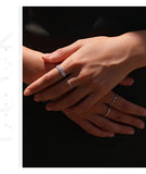 Twisted Rope Thin Braided VVS1 D Colour Moissanite 925 Silver Stacking Ring