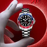 New Luxury Design Mechanical Watches Stainless Steel GMT Watch Top Brand Sapphire Glass Men Divers Wristwatch